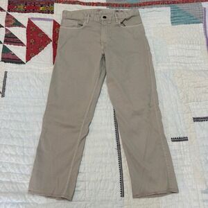 Faherty Brand 5-Pocket Pants Khaki Tan Straight Leg Size 32